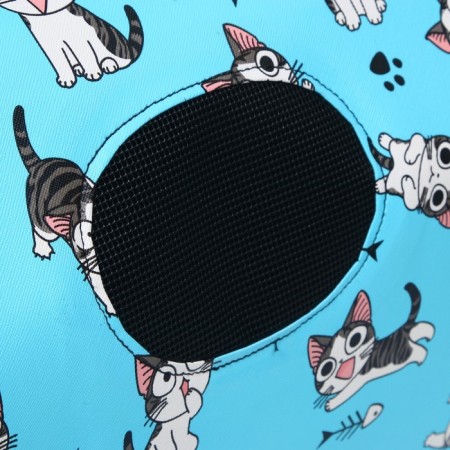 Bag - Animal Carrying "Playing cats", Blue, size L, 53 x 21 x 29 cm-4
