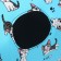 Bag - Animal Carrying "Playing cats", Blue, size L, 53 x 21 x 29 cm