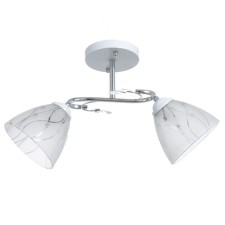 Avtal chandelier 2he27 40W Belo-chromium 45x26x27 cm Bayerlux