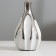 Julie table lamp E14 40W white silver 22x22x37cm Risalux