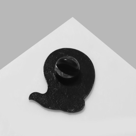 The "Ghost" icon with a basket, white-orange color in ferrous metal-2