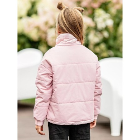 Jacket for girls, height 128 cm, pink color-8