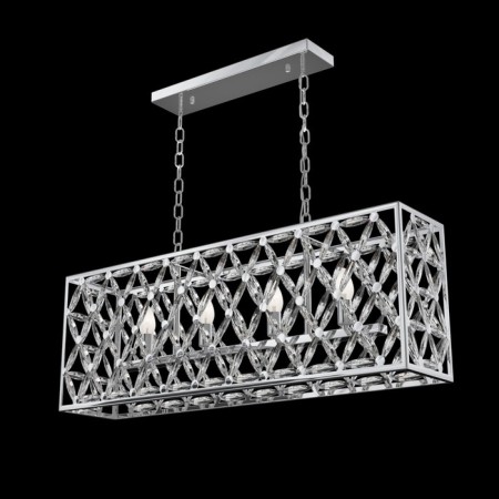 Suspension lamp Maytoni Mod069PL-04CH, E14, 4x60 W, 887x192x940 mm, Chrome-1