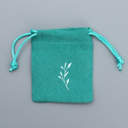 Bag Gift suede "branch", 7 x 9 cm +/- 1.5 cm-3