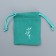 Bag Gift suede "branch", 7 x 9 cm +/- 1.5 cm