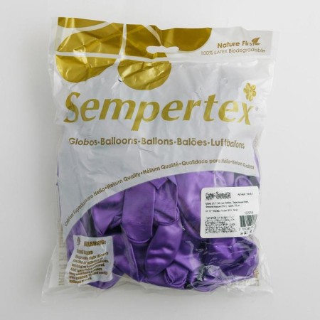 Latex ball 12 "Reflex, purple, chrome, set of 50 pcs.-1