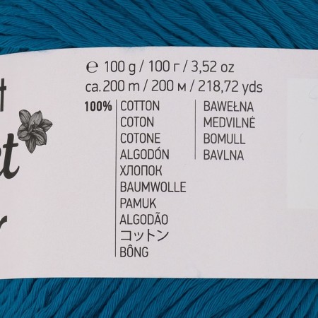 Yarn "Bouquet Unicolor" 100% cotton 200m/100g (3228 Mor. waves)-3