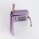 Women's wallet on the button, lilac color