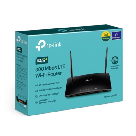 Wi-Fi роутер TP-LINK ARCHER MR500, 4 порта, 1167 Мбит/с, 4G+-4