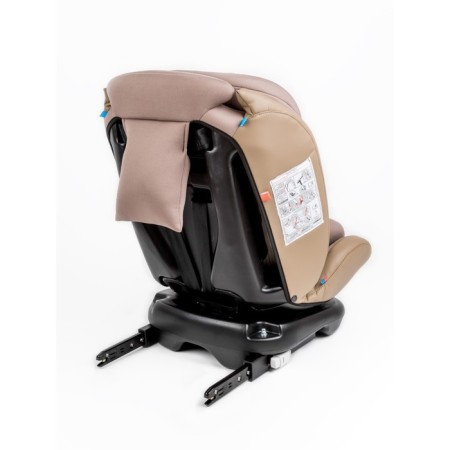 AMAROBABY BRILLANT, ISOFIX fastening, class D, group 0+/1/2/3 (0-36 kg), beige color, beige-15
