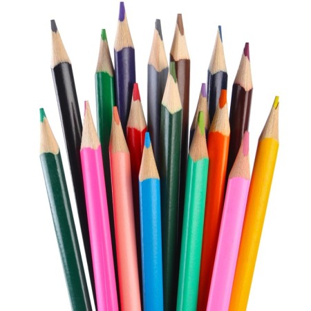 Color pencils, 18 colors, trihedral, Minnie Mouse and Unicorn-6