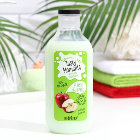 Shower gel Bielita Tasty Moments "I am your apple", 300 ml