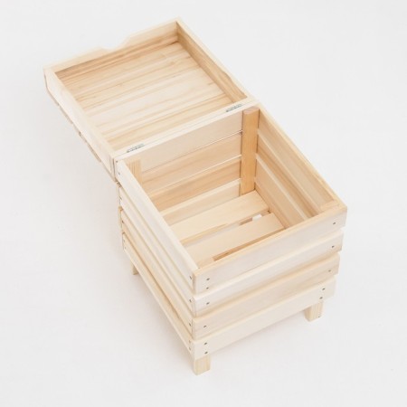 Lowel made of wood "stool-2", 40 × 40 × 52cm, "Dobroparov"-2