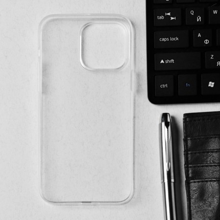 Hoco case for the iPhone 14 Pro Max, TPU, reinforced window under the camera, transparent-1
