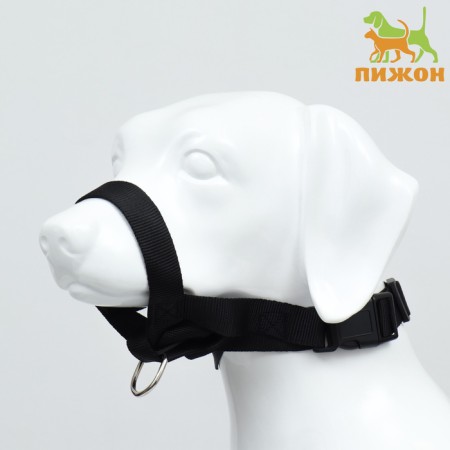 Donmorno-muzzle for dogs is strict, size L, ohm 18-30 cm, Osh 16-24 cm, black