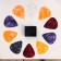Set of mediators: Holder on the Guitar Stage + 10 Music Life mediators, 0.96mm, mix