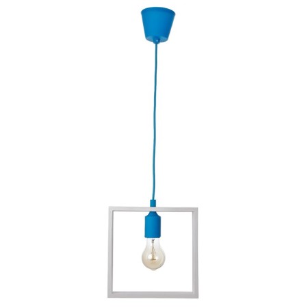 Lamp Bayerlux "Square" 1*40W E27 White-blue 22x6x22-122 cm-3