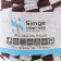 Knitted yarn secondary 90% cotton, 10% p/e, 100m/450 ± 50 g (white-brown strip)