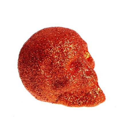 Figure for crafts and decor "Skull", set 6 pcs., Size 1 pcs: 4 × 4.5 × 4.5 cm, Copper color-1