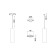 Sprinkle lamp suspended Technical TR016-2-12W4K-W, LED, 12 W, 300x1120 mm, 800 lm, 4000k, white