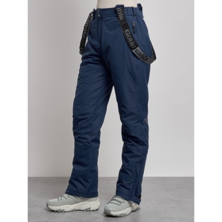 Semi-combinezone ski insulated female winter, size 48, dark blue color-5