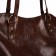 Zipper bag with zipper, brown color