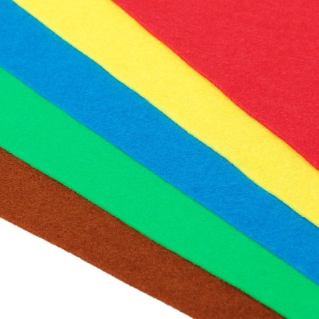 Fetr Color Soft A4 DEVENTE. "Bright colors" 5 colors, 5 sheets, thickness 2 mm-2
