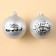 New Year's Christmas Balls “New Year's Wonders!”, For New Year, plastic, d = 8, 2 pcs., Silver color