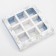 Box for 9 sweets with “New Year” cells 14.5 x 14.5 x 3.5 cm, New Year