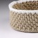 A set of knitted baskets, 3 pcs, polyester fiber, olive