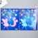 Phosphorus sticker "Fairy and month" with adhesive pads set 29.5x25 cm
