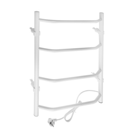 Victoria electric heated towel rail, 400x600 mm, carbon steel, white
