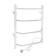 Victoria electric heated towel rail, 400x600 mm, carbon steel, white