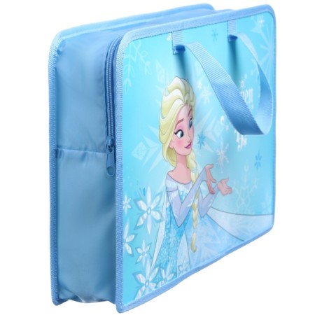 Plastic folder with A4 handles, on a zipper, 80x330x240 mm, cold heart-2