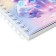 Notebook Gift Book on the comb 80l, line, color block, cover. 3D anime (17.7x13.7cm) 10539
