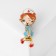Brooch "Nurse", colored in gold