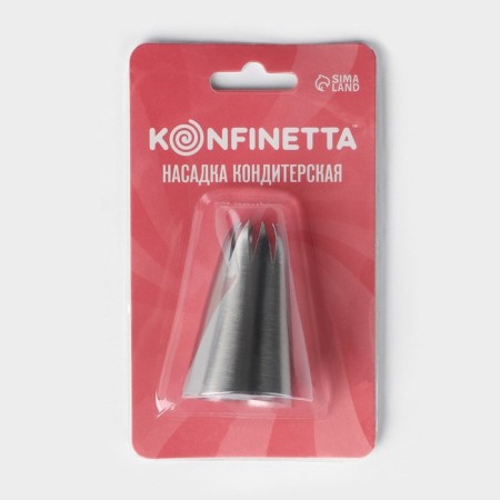 Konfinett Konfinett Nazadka “Closed Star”, D = 3 cm, Exit 0.9 cm, stainless steel-3