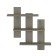Hinged shelf "Dublin 5", 840 × 140 × 870 mm, color graphite