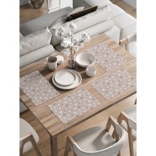 A set of napkins for setting the Ghost Suetologists, rectangular, rounded edges, size 30x46 cm, 4 pcs