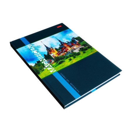Business block of A4, 160 sheets "Old Castle", glossy lamination, 5-color block, block 65 g/m2-1
