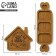 Menzhitsa, set 2 pcs., Tree “Dishes: home little things”, house 24x21 cm., Mena Zhnitsa 40x12.3 cm.