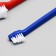 Dental brush two -sided, set 2 pcs, red and blue