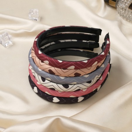 Hair cap "shirli" heart, 1 cm, mix-2