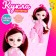 Fashionable hinge doll "Nova" in overalls