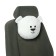 Pillow on the headrest Matech Mimimish Line, 33 x 31 x 10 cm, white