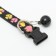 The two -layer collar with fastx "Mushrooms" 30 x 1 cm, black