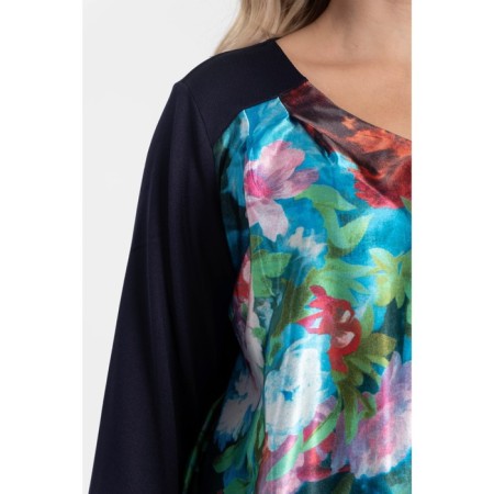 Female blouse, size 56, blue color-6
