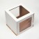 Box for cake 3 windows, 30 x 30 x 29 cm