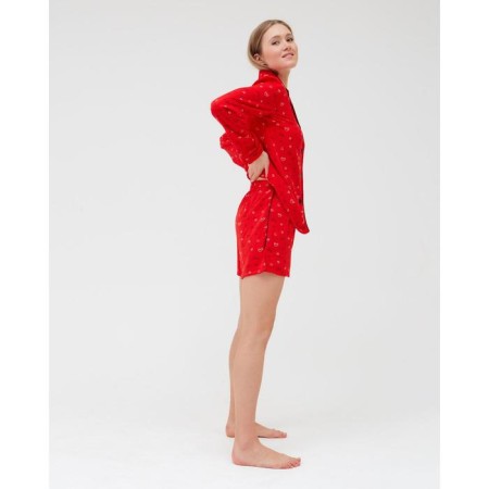 Women's pajamas (shirt, shorts) minku: Light Touch color red, rr 42-7