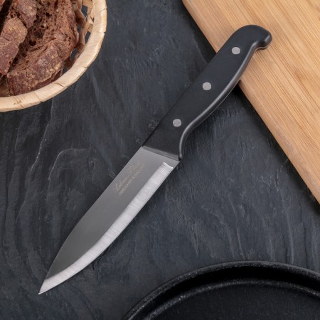 Kitchen Knock "Classic" universal, blade 13 cm, black plastic handle